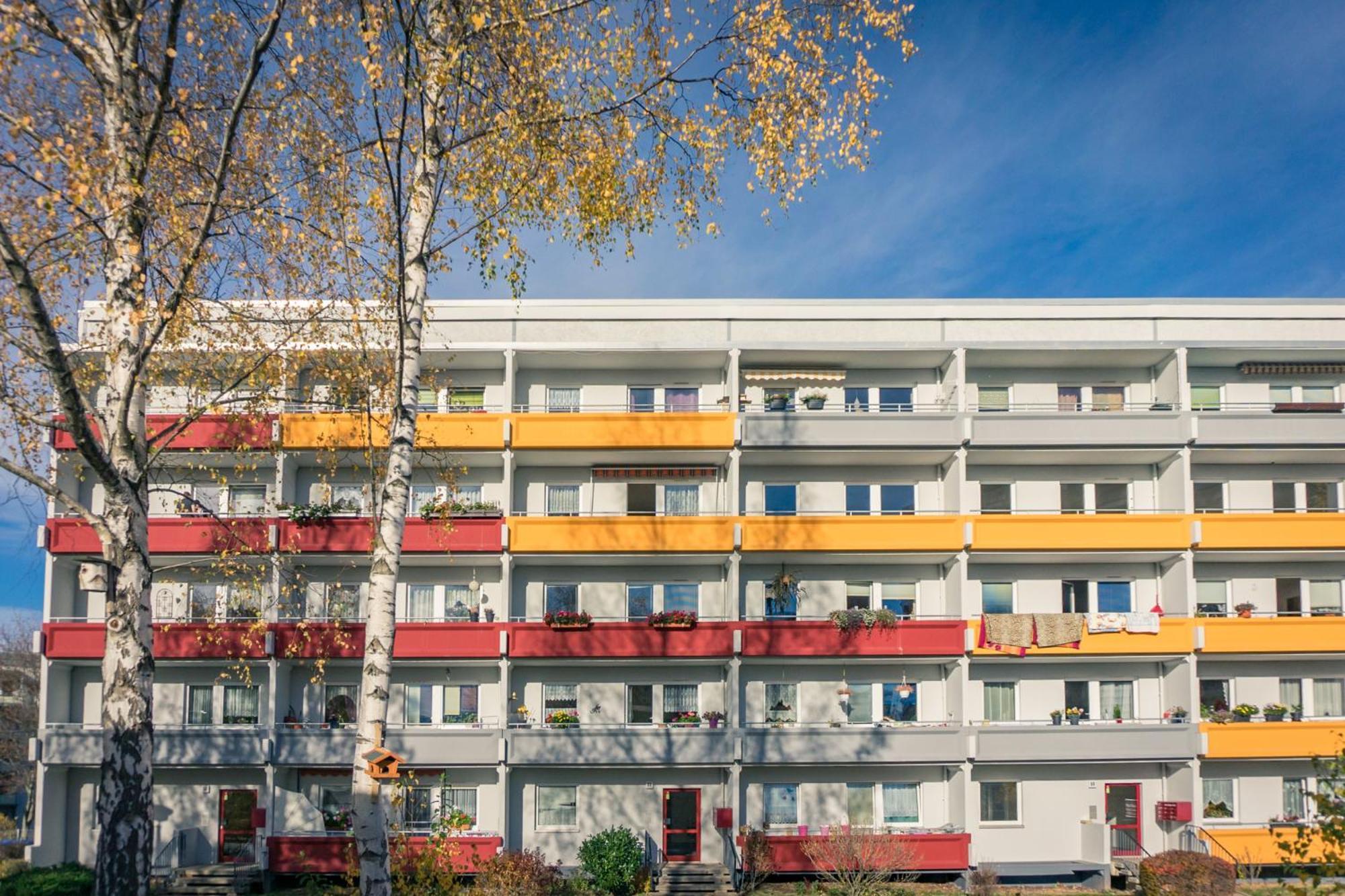 Modernes 3-Raum-Appartement Chemnitz Exterior foto